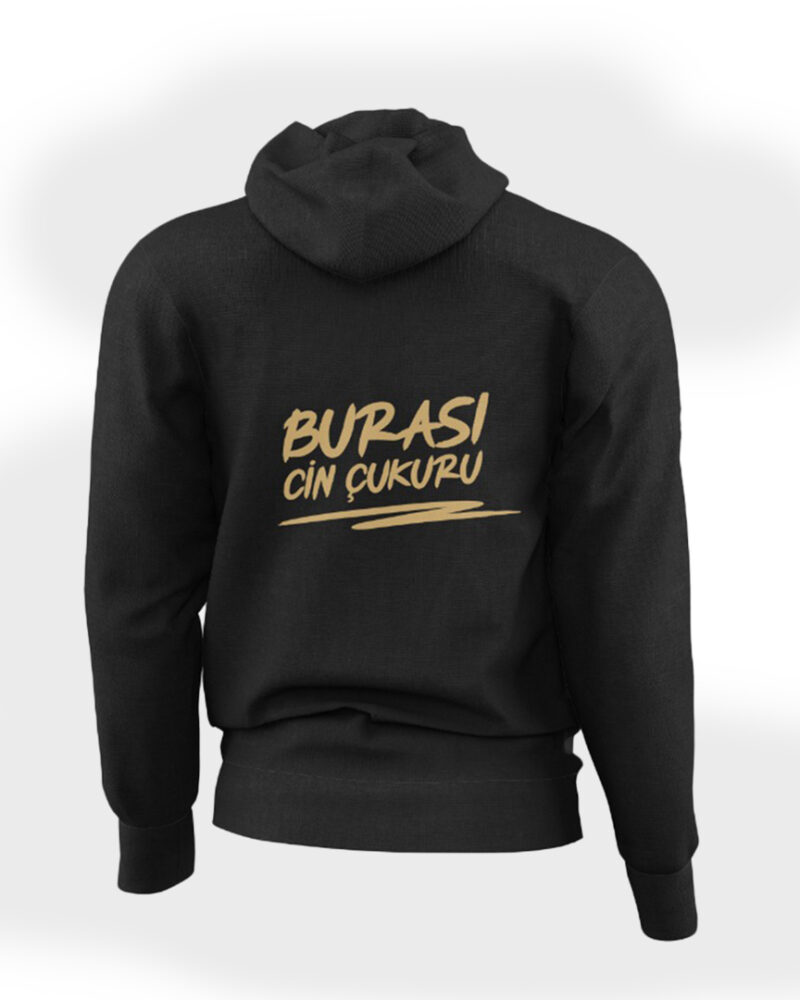 Burası CinÇukuru Siyah Fermuarlı